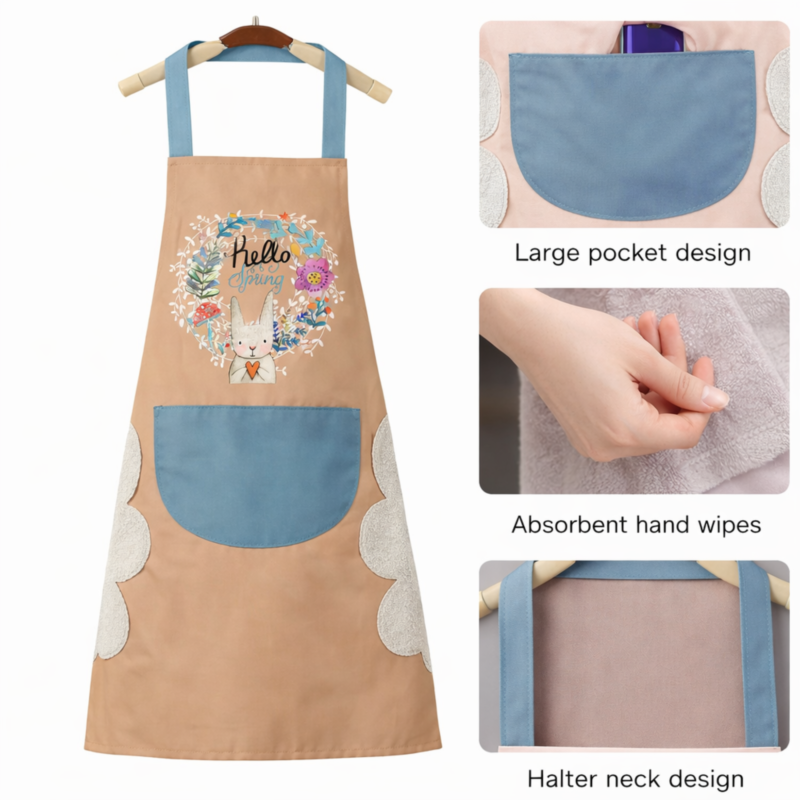 Kitchen Apron Waterproof for Women Combo Brown